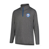 Ultra Game Men's NBA Official Super Soft Quarter Zip Long Sleeve T-Shirt | Philadelphia 76ers