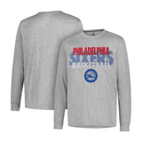 Ultra Game Men’s NBA Official Super Soft Supreme Long Sleeve T-Shirt | Philadelphia 76ers