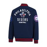 Ultra Game Men’s NBA Official Game Time Varsity Jacket | Philadelphia 76ers
