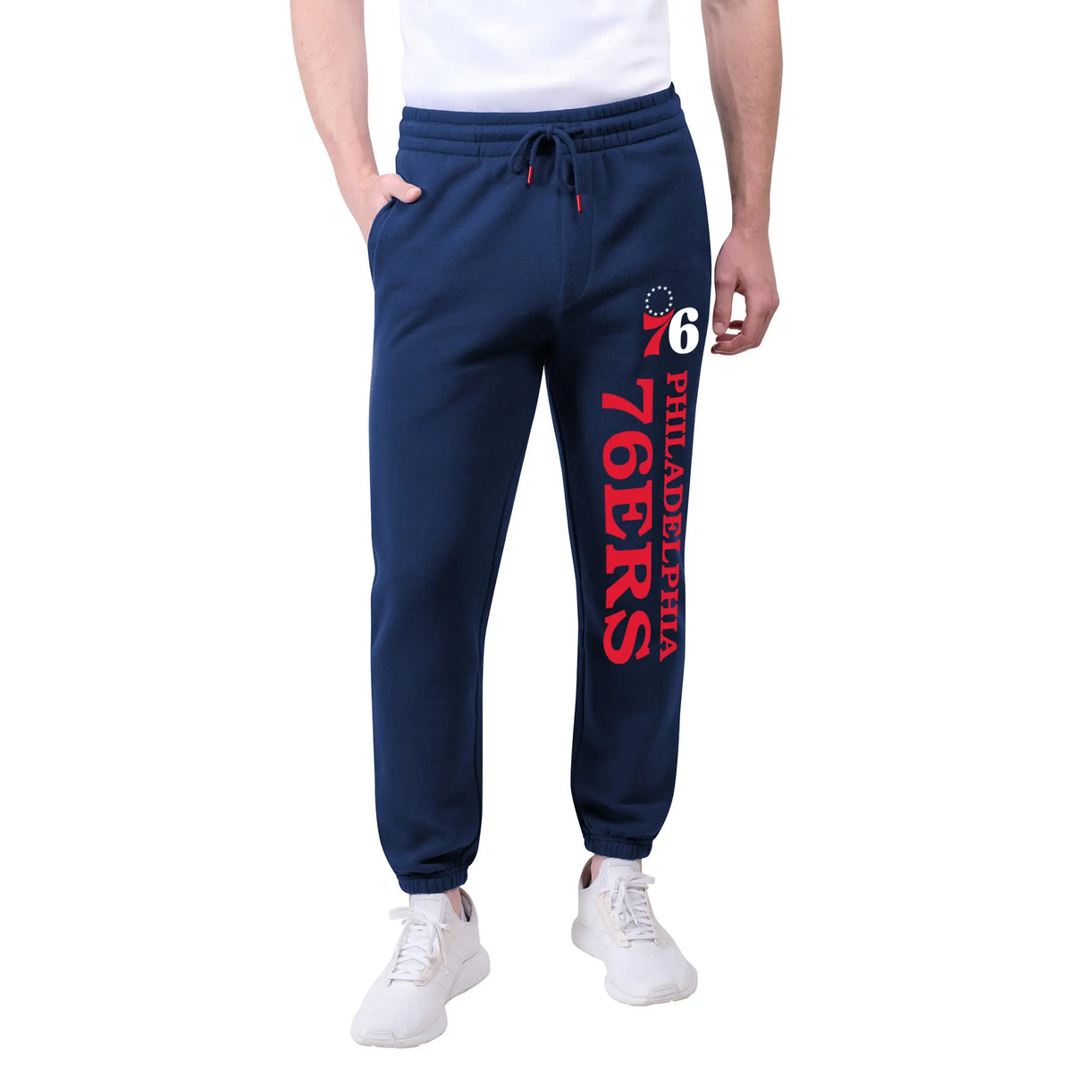 Ultra Game Men's NBA Official Super Soft Team Jogger Sweatpants | Philadelphia 76ers