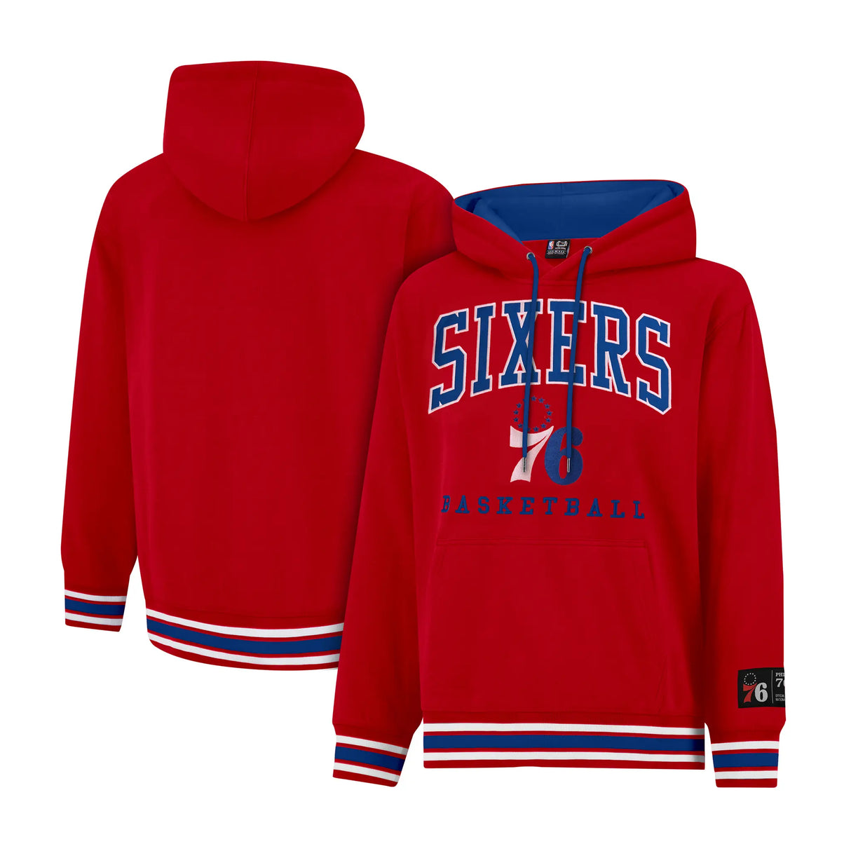 Ultra Game Mens NBA Official Premium Quality MVP Hoodie Sweatshirt | Philadelphia 76ers