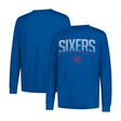 Ultra Game Men's NBA Official Super Soft Game Day Long Sleeve T-Shirt | Philadelphia 76ers
