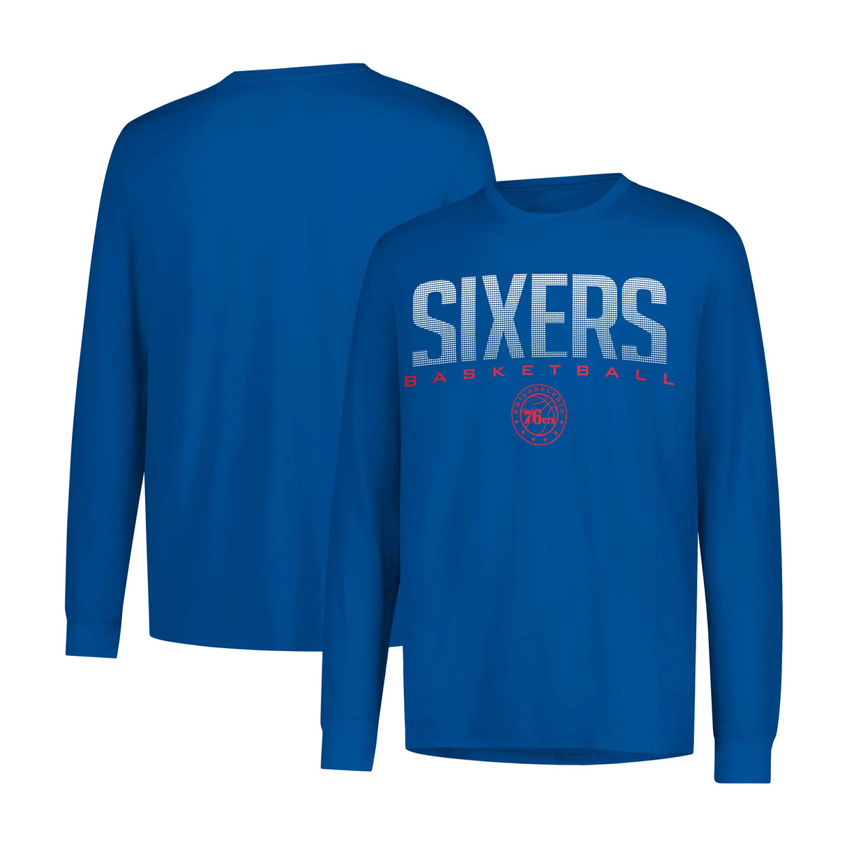 Ultra Game Men's NBA Official Super Soft Game Day Long Sleeve T-Shirt | Philadelphia 76ers
