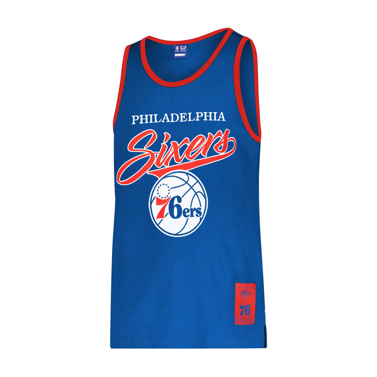 Ultra Game Men's NBA Official Tank Top Mesh Sleeveless Muscle T-Shirt | Philadelphia 76ers
