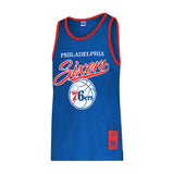 Ultra Game Men's NBA Official Tank Top Mesh Sleeveless Muscle T-Shirt | Philadelphia 76ers