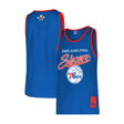 Ultra Game Men's NBA Official Tank Top Mesh Sleeveless Muscle T-Shirt | Philadelphia 76ers