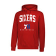 Ultra Game Men's NBA Official Super Soft Teamster Hoodie Sweatshirt | Philadelphia 76ers