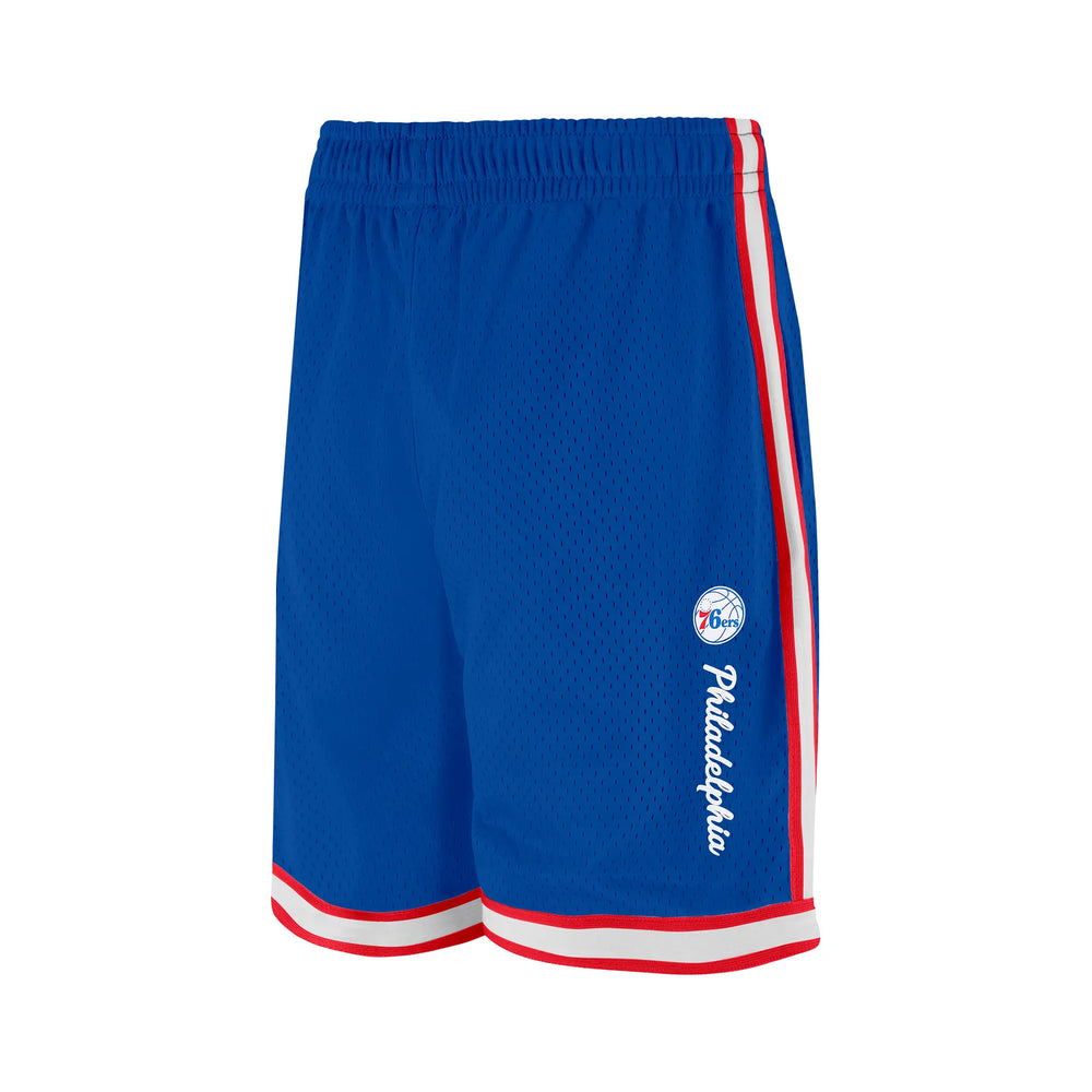 Ultra Game Men's NBA Official Supremely Soft Air Mesh Basketball Shorts - Classic Fit | Philadelphia 76ers