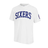 Ultra Game Men's NBA Official Embroidered Letters Super Soft T-Shirt | Philadelphia 76ers