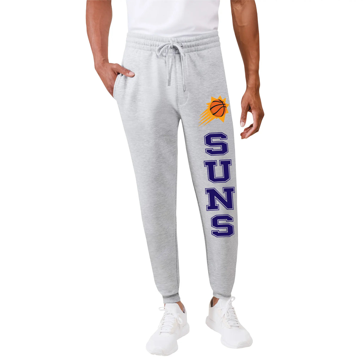 Ultra Game Men's NBA Official Super Soft Team Jogger Sweatpants | Phoenix Suns