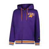 Ultra Game Men's NBA Official MVP Premium Quality Full Zip Hoodie Jacket | Phoenix Suns