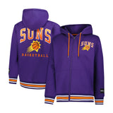 Ultra Game Men's NBA Official MVP Premium Quality Full Zip Hoodie Jacket | Phoenix Suns