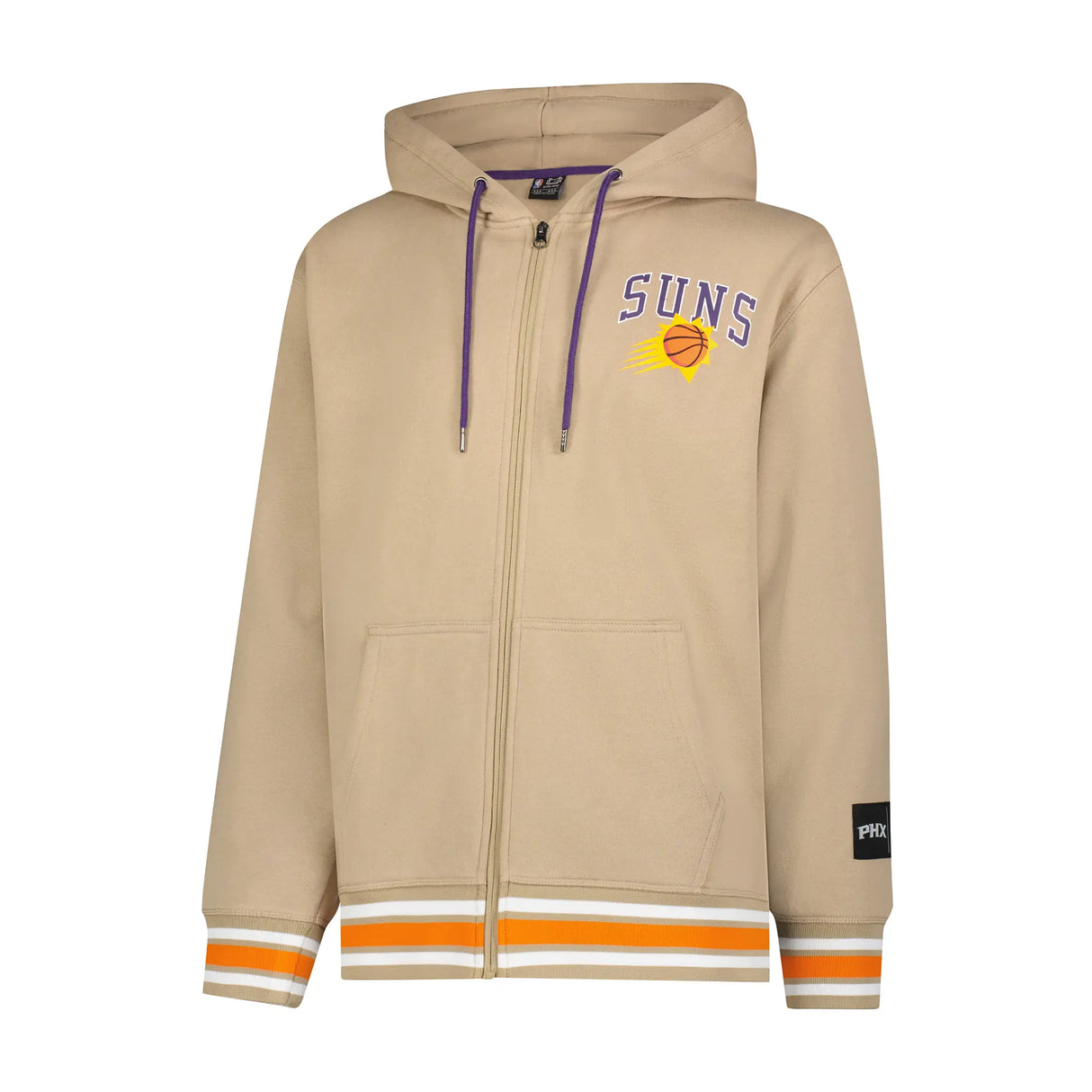 Ultra Game Men's NBA Official MVP Premium Quality Full Zip Hoodie Jacket | Phoenix Suns