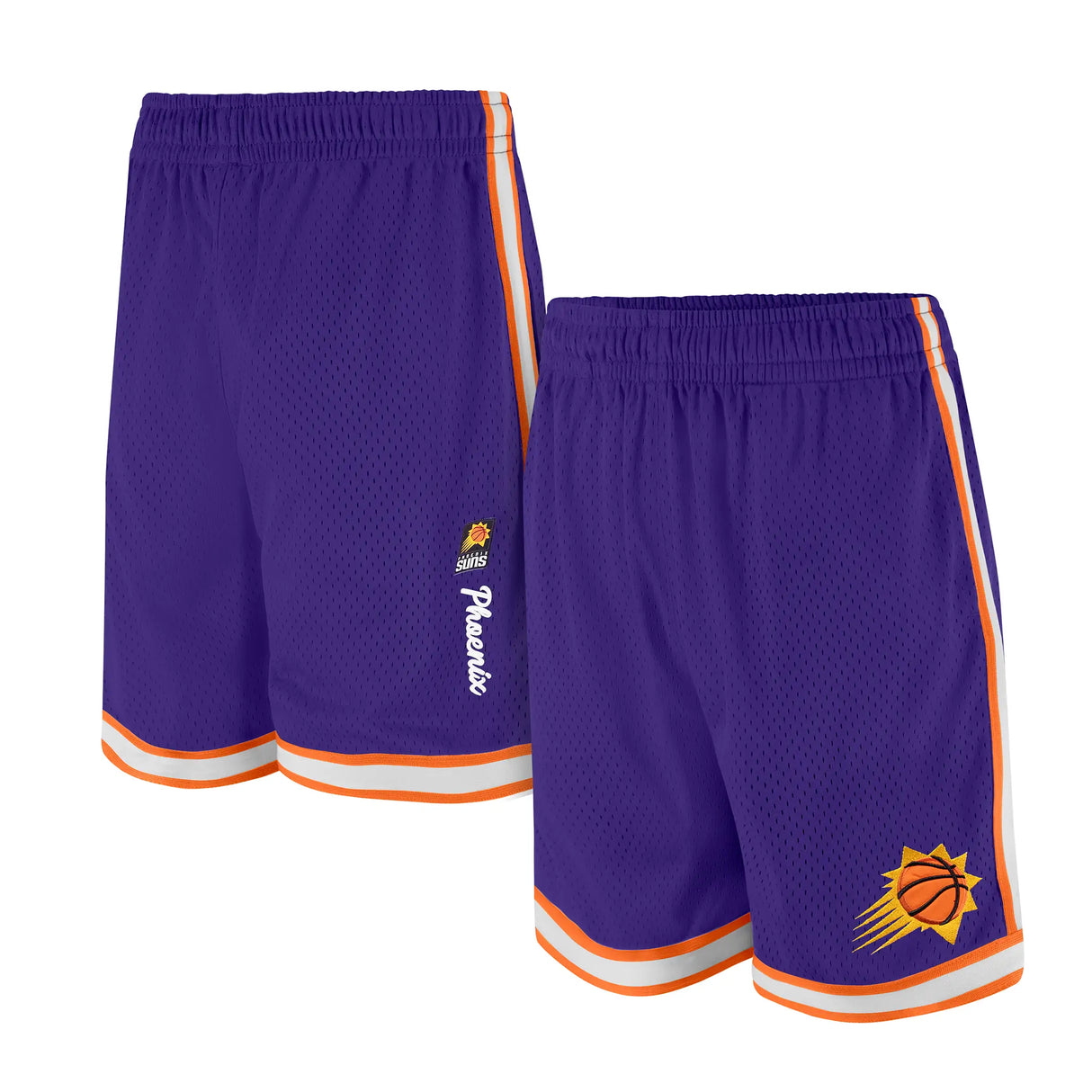 Ultra Game Men's NBA Official Supremely Soft Air Mesh Basketball Shorts - Classic Fit | Phoenix Suns