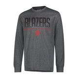 Ultra Game Men's NBA Official Super Soft Game Day Long Sleeve T-Shirt | Portland Trail Blazers