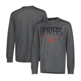 Ultra Game Men's NBA Official Super Soft Game Day Long Sleeve T-Shirt | Portland Trail Blazers