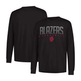 Ultra Game Men's NBA Official Super Soft Game Day Long Sleeve T-Shirt | Portland Trail Blazers