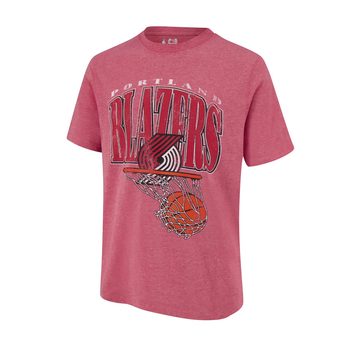 Ultra Game Men's NBA Official Hoops Short Sleeve T-Shirt | Portland Trail Blazers