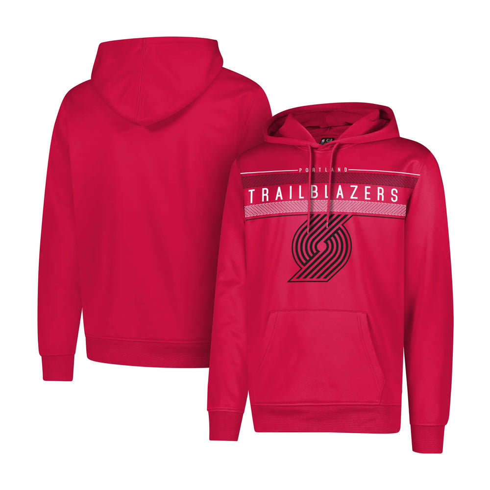 Ultra Game Men's NBA Official Super Soft Midtown Hoodie Sweatshirt | Portland Trail Blazers