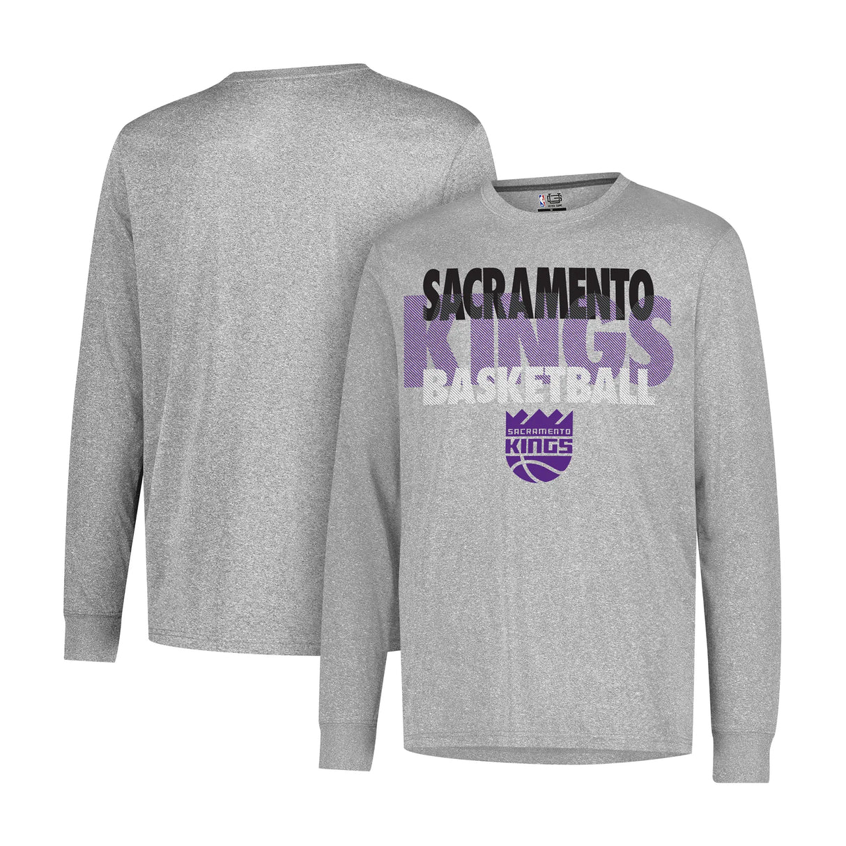Ultra Game Men’s NBA Official Super Soft Supreme Long Sleeve T-Shirt | Sacramento Kings