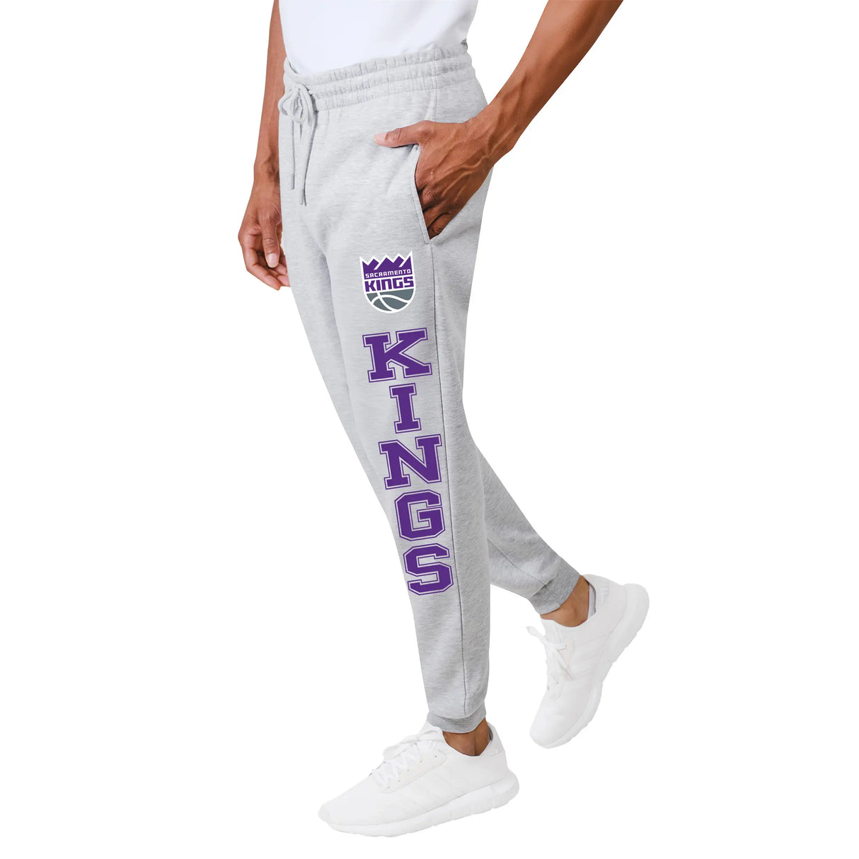 Ultra Game Men's NBA Official Super Soft Team Jogger Sweatpants | Sacramento Kings