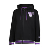 Ultra Game Men's NBA Official MVP Premium Quality Full Zip Hoodie Jacket | Sacramento Kings
