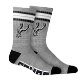 Ultra Game Men's NBA Official Athletic Cushioned Secure Fit Team Crew Socks - 3 Pack | San Antonio Spurs