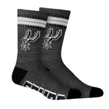 Ultra Game Men's NBA Official Athletic Cushioned Secure Fit Team Crew Socks - 3 Pack | San Antonio Spurs