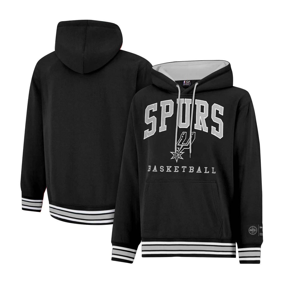 Ultra Game Mens NBA Official Premium Quality MVP Hoodie Sweatshirt | San Antonio Spurs