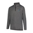 Ultra Game Men's NBA Official Super Soft Quarter Zip Long Sleeve T-Shirt | San Antonio Spurs