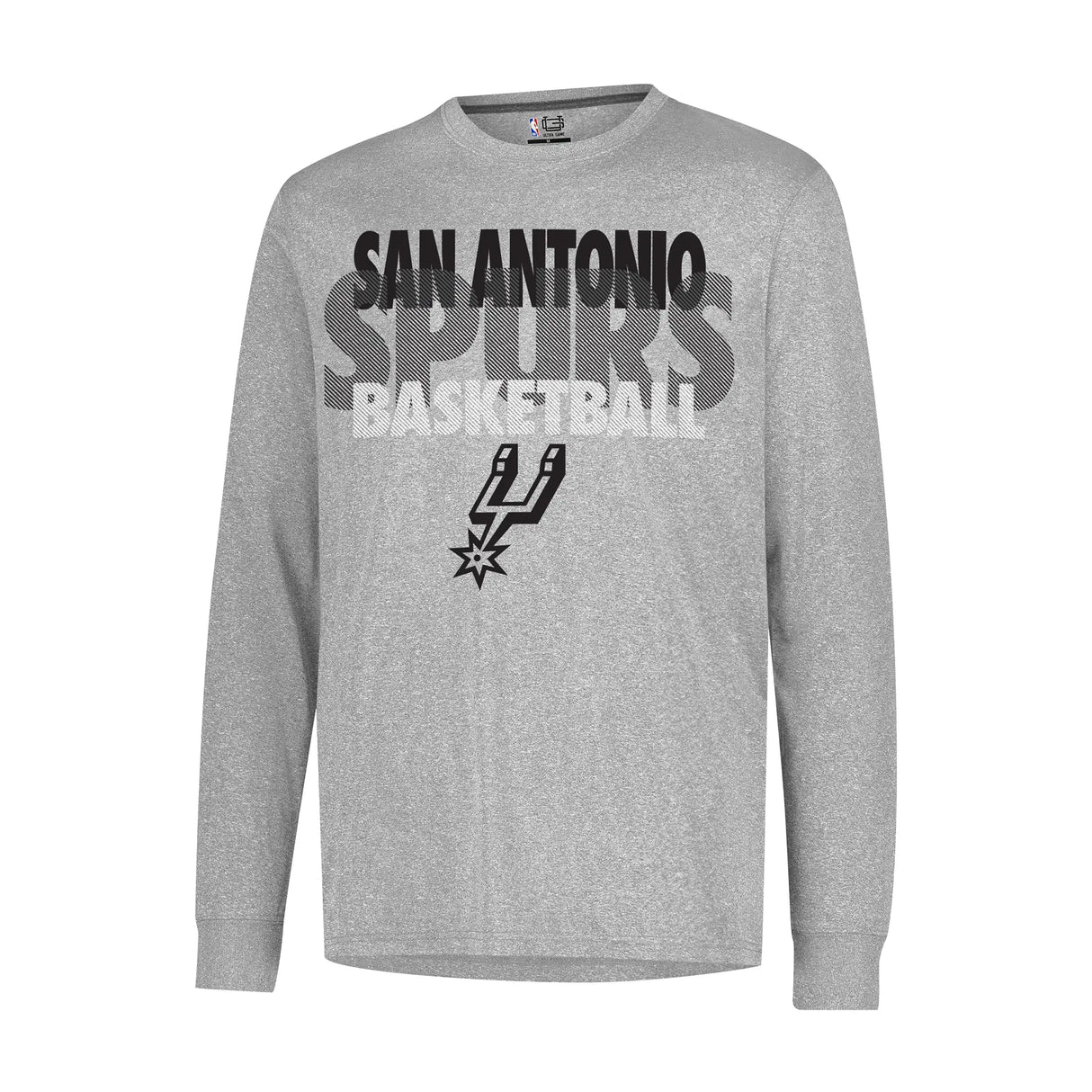 Ultra Game Men’s NBA Official Super Soft Supreme Long Sleeve T-Shirt | San Antonio Spurs