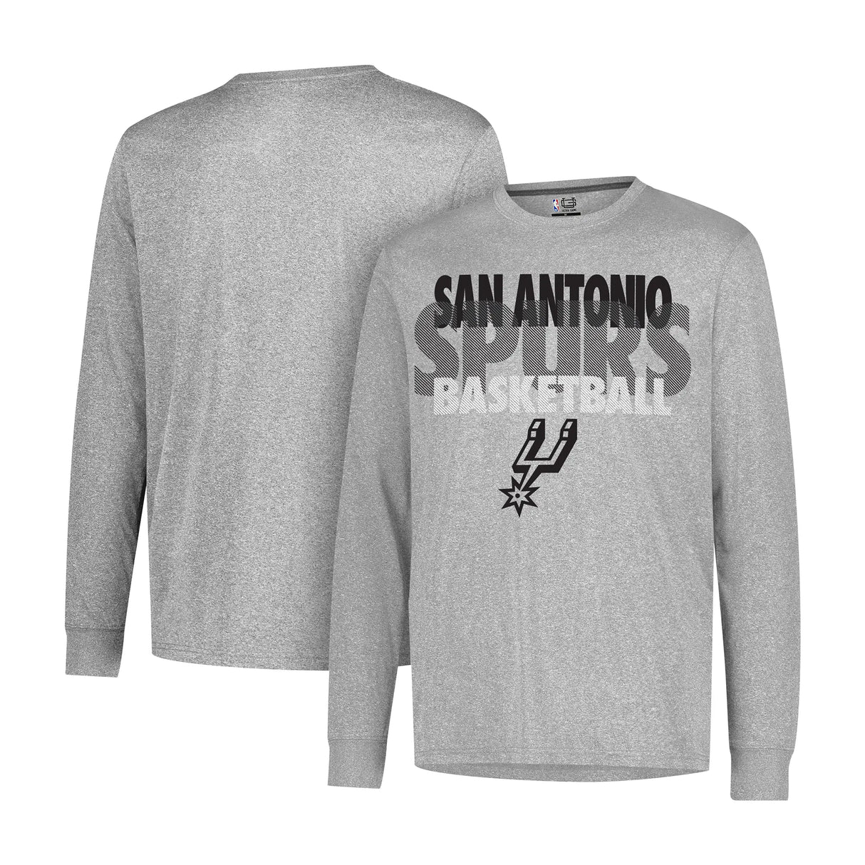 Ultra Game Men’s NBA Official Super Soft Supreme Long Sleeve T-Shirt | San Antonio Spurs