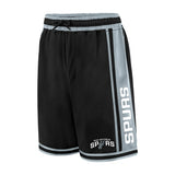 Ultra Game Men's NBA Official Super Soft Air Mesh Game Day Basketball Shorts - Classic Fit | San Antonio Spurs