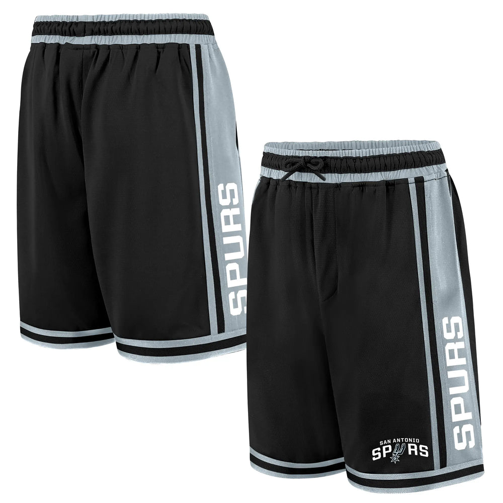 Ultra Game Men's NBA Official Super Soft Air Mesh Game Day Basketball Shorts - Classic Fit | San Antonio Spurs