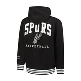 Ultra Game Men's NBA Official MVP Premium Quality Full Zip Hoodie Jacket | San Antonio Spurs