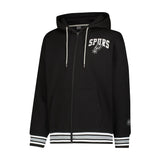 Ultra Game Men's NBA Official MVP Premium Quality Full Zip Hoodie Jacket | San Antonio Spurs