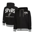 Ultra Game Men's NBA Official MVP Premium Quality Full Zip Hoodie Jacket | San Antonio Spurs
