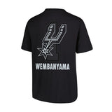 Ultra Game Men's NBA Official Super Soft Fly High Players T-Shirt | San Antonio Spurs - Victor Wembanyama
