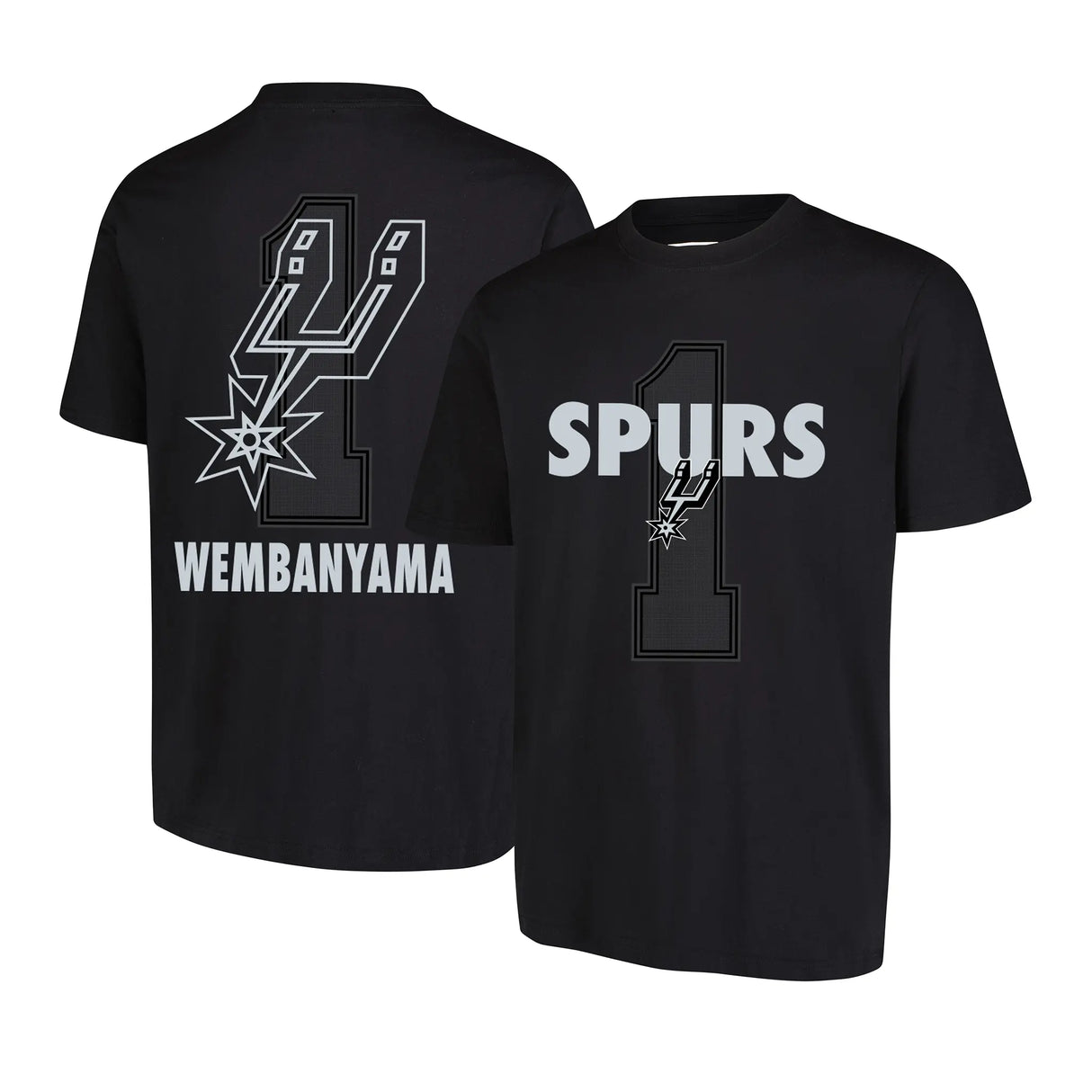 Ultra Game Men's NBA Official Super Soft Fly High Players T-Shirt | San Antonio Spurs - Victor Wembanyama
