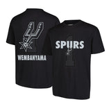 Ultra Game Men's NBA Official Super Soft Fly High Players T-Shirt | San Antonio Spurs - Victor Wembanyama