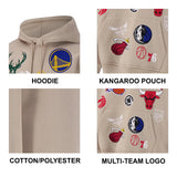 Ultra Game Men's NBA Official Super Soft Multi-Team Hoodie Sweatshirt | Multi-Team