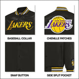 Ultra Game Mens NBA Official Smashing Records Satin Jacket | Los Angeles Lakers