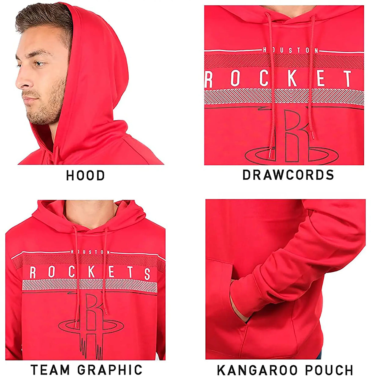 Ultra Game Men's NBA Official Super Soft Midtown Hoodie Sweatshirt