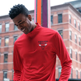 Ultra Game Men's NBA Official Super Soft Quarter Zip Long Sleeve T-Shirt | Los Angeles Lakers