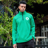 Ultra Game Men's NBA Official Super Soft Quarter Zip Sweatshirt with Zipper Pockets | Los Angeles Lakers