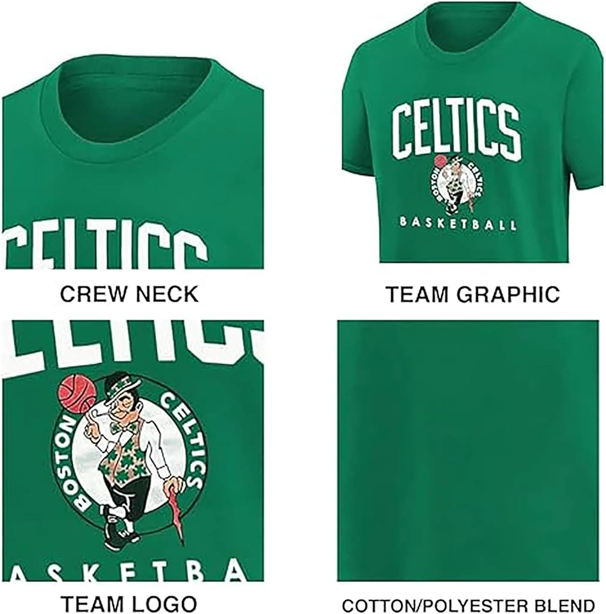 Ultra Game Men's NBA Official Super Soft Teamster Short Sleeve T-Shirt | Milwaukee Bucks