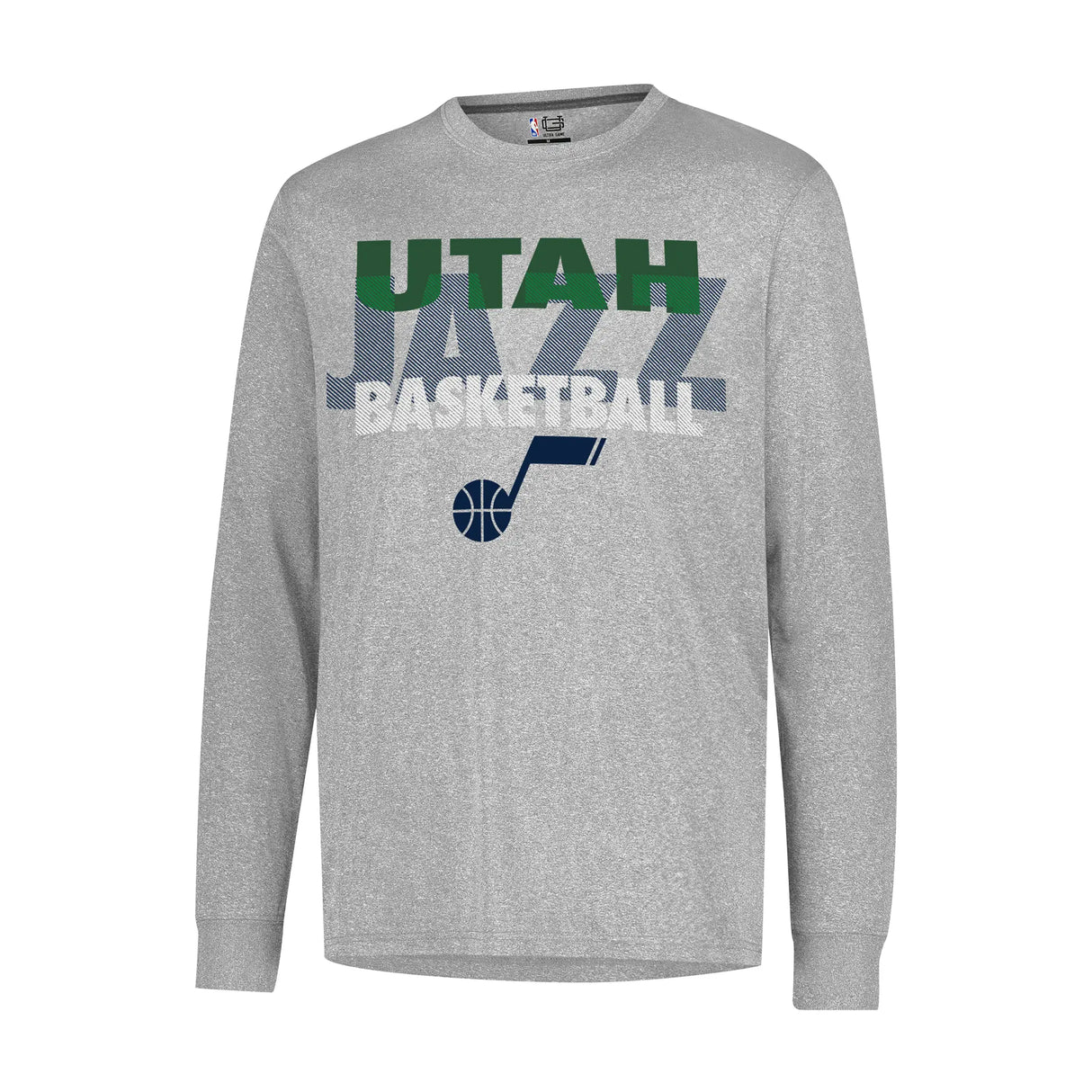 Ultra Game Men’s NBA Official Super Soft Supreme Long Sleeve T-Shirt | Utah Jazz