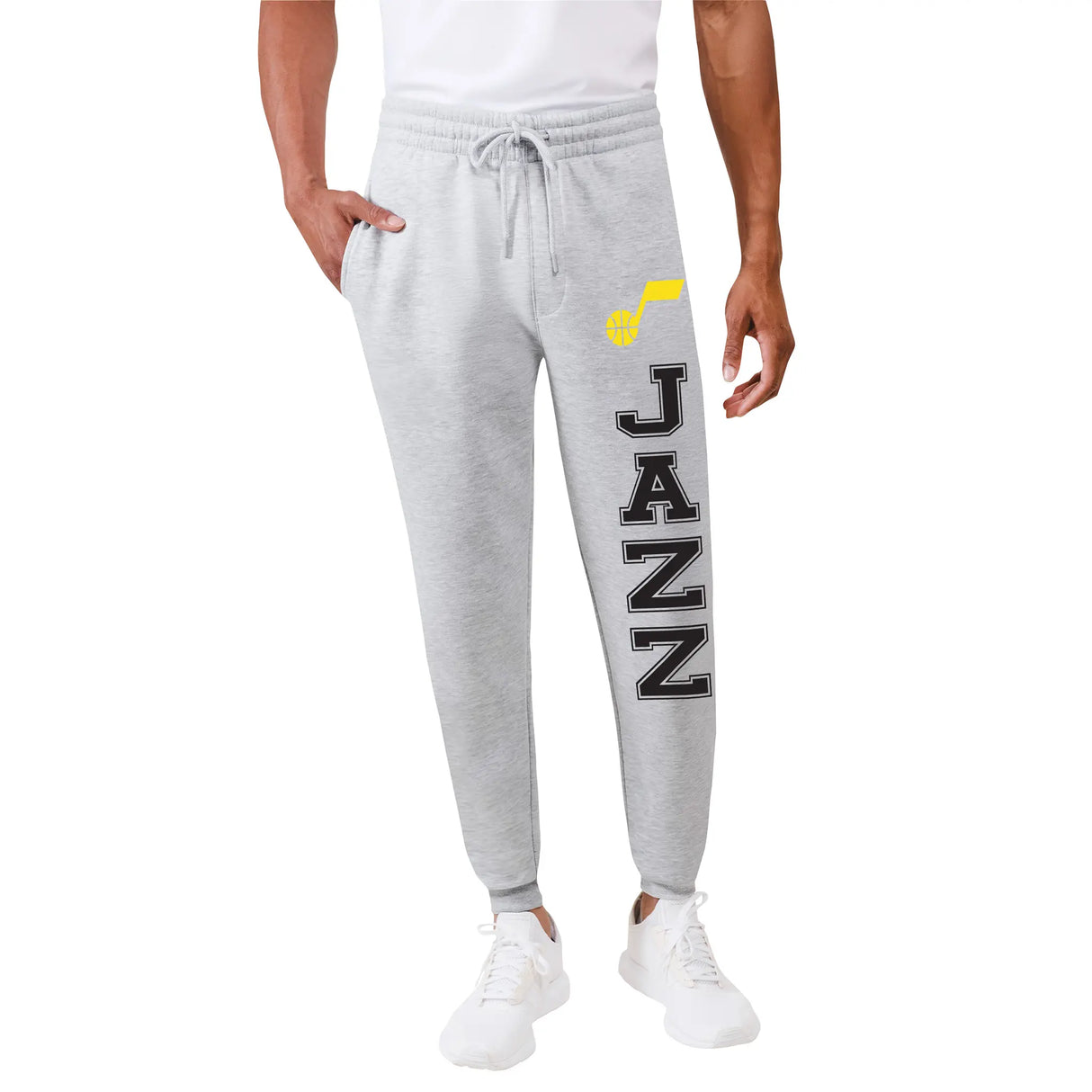 Ultra Game Men's NBA Official Super Soft Team Jogger Sweatpants | Utah Jazz
