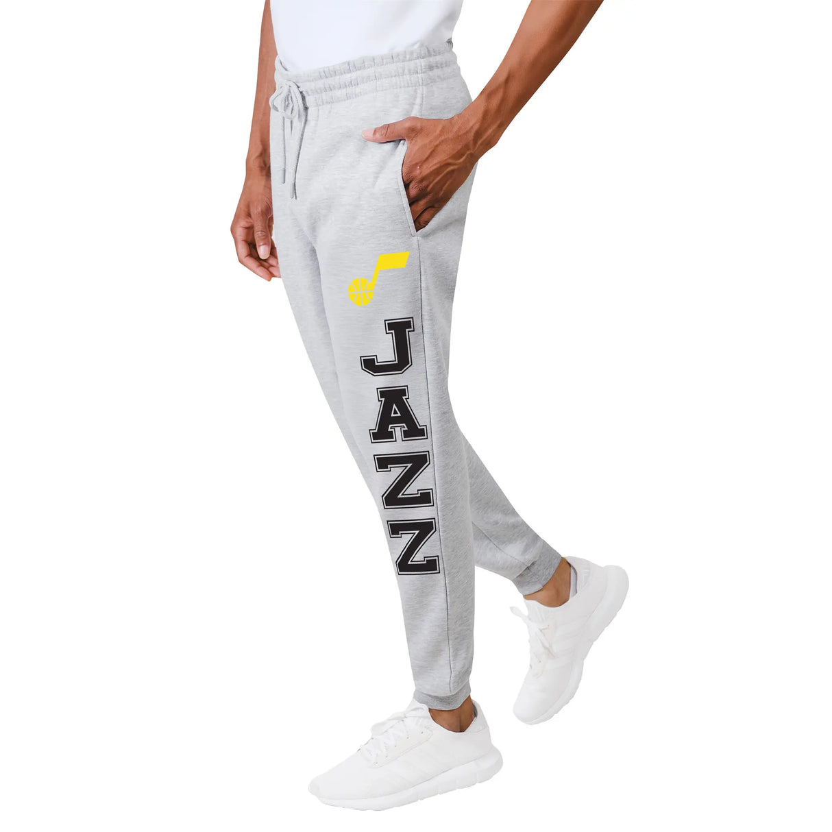Ultra Game Men's NBA Official Super Soft Team Jogger Sweatpants | Utah Jazz