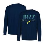 Ultra Game Men's NBA Official Super Soft Game Day Long Sleeve T-Shirt | Utah Jazz